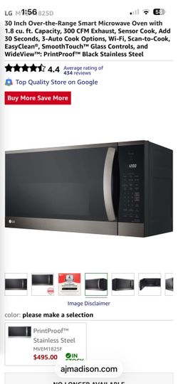 LG Thin Q Microwave