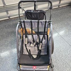 Allen Sports Deluxe 2-Child Bicycle Trailer & Stroller