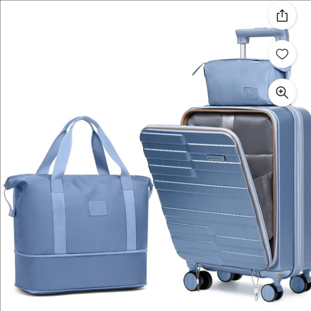 luggage side hooks TSA lock spinner wheels