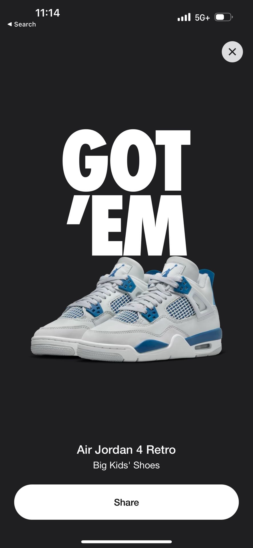 Jordan 4 Military Blue 