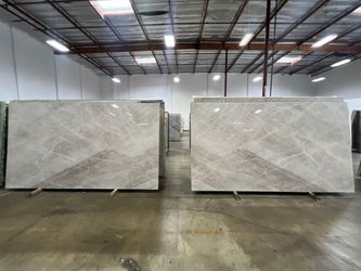 Taj Mahal Countertop Installation & Slab Fabrication