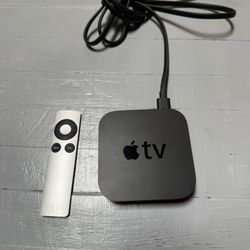 Apple TV 3rd Gen A1(contact info removed)P With Remote And Power Cable