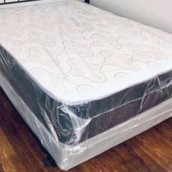 Mattress+Box Queen Size Double Side 9” Thick Brand New Delivery 🚚 Available 