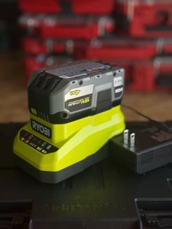RYOBI ONE+ 18V Lithium-lon HIGH PERFORMANCE Starter Kit with 4.0 Ah Battery and Charger