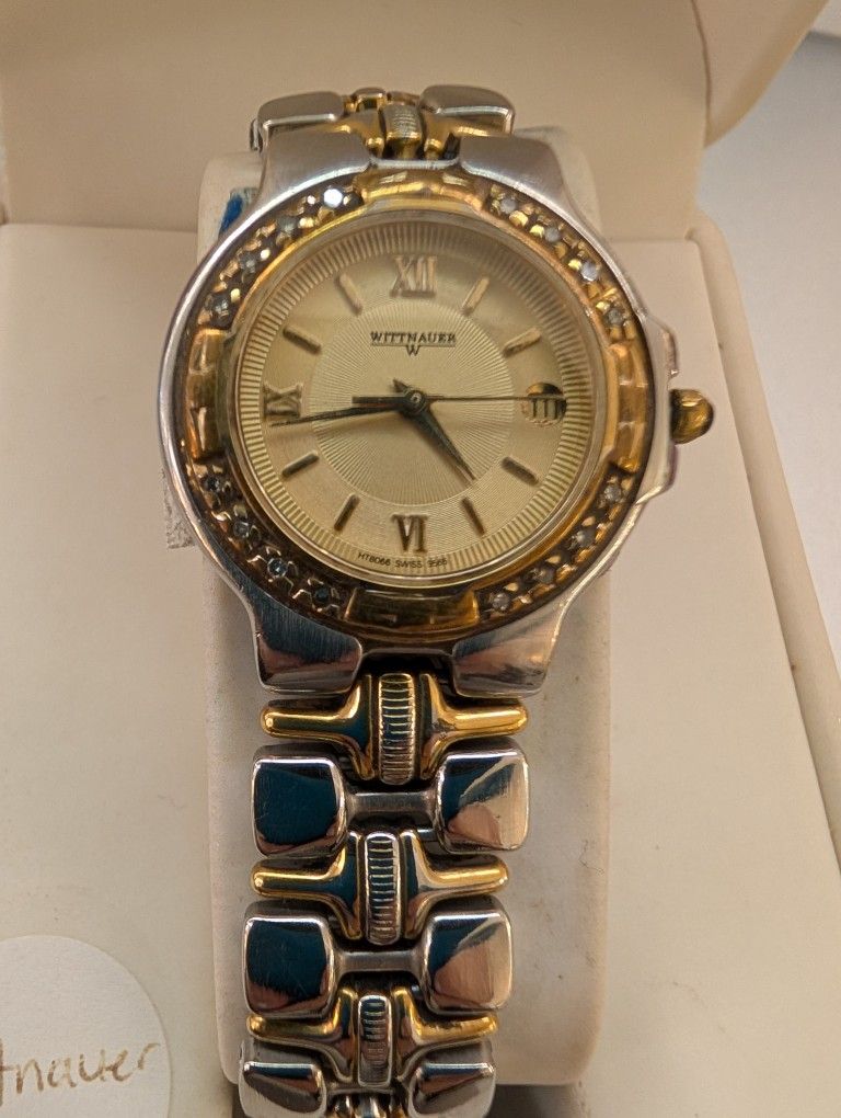 Diamond Wittnaur Watch.  Works 