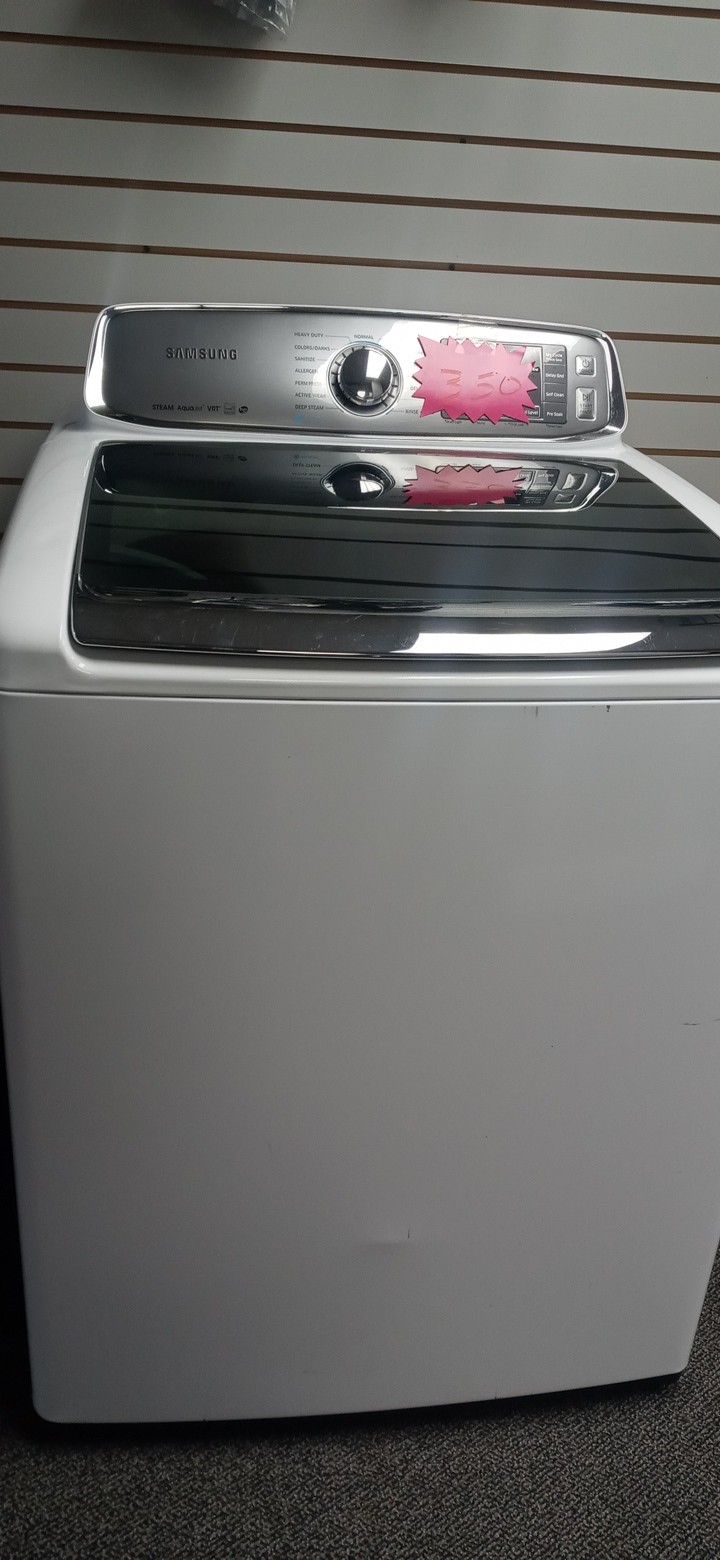 SAMSUNG WASHER TOP LOADED INCLUDING WARRANTY DELIVERY AVAILABLE