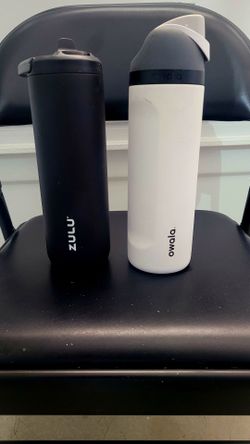 Owala FreeSip & ZULU Stainless Steel Water Bottles – 24 oz Black