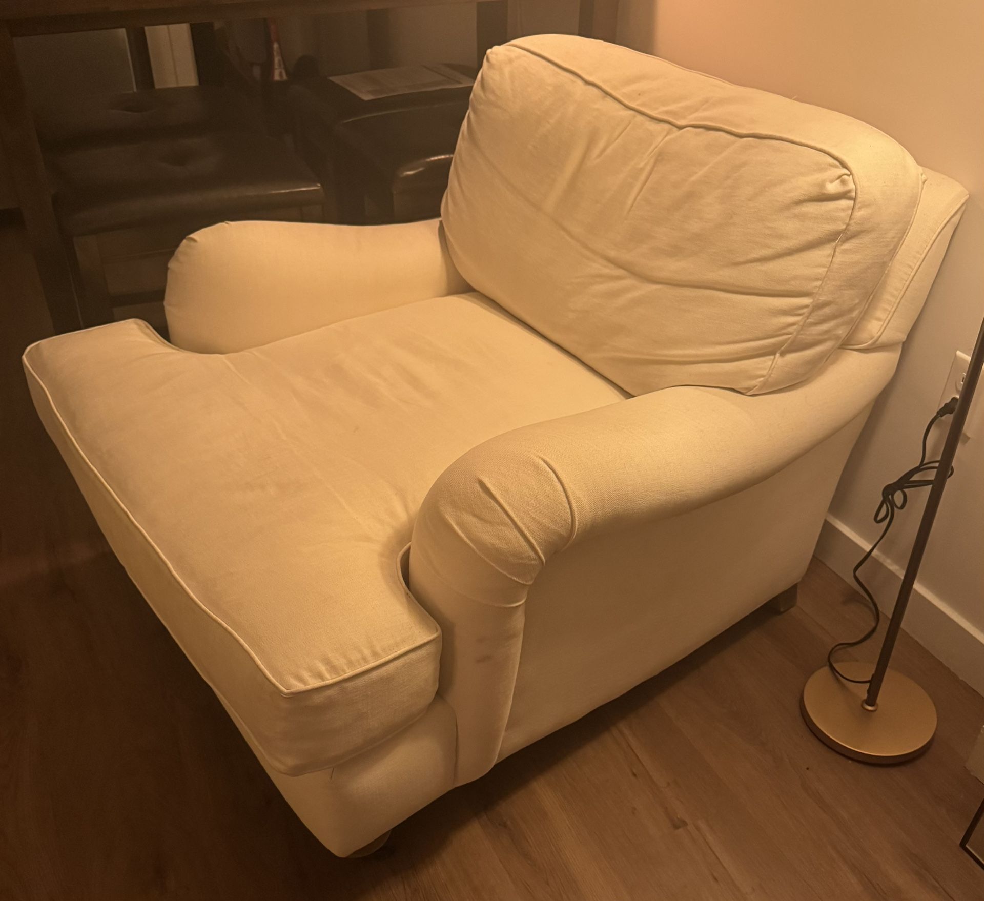 Restoration Hardware Roll Arm Chair