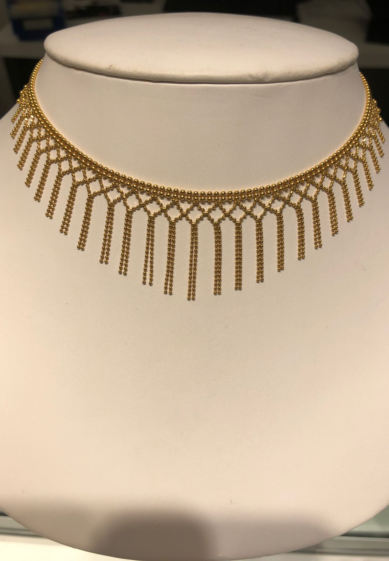 14k Fancy Cleopatra necklace, new