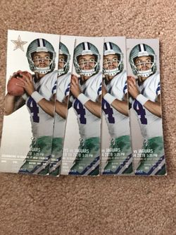 (5) Great Jaguars @ Dallas Cowboys Tickets Section 203