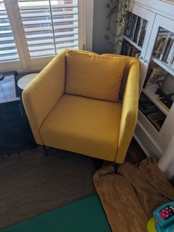 Yellow Ikea chair