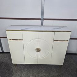 sideboard storage cabinet with top marble 