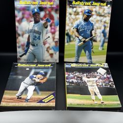 Qty 4 Lot - 1991 Ballstreet Journal Issues - MLB Baseball
