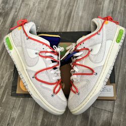 Off White Dunk Lot 13 Sz 10 *USED*