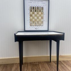 Marble Top Entry Way Or Side Table