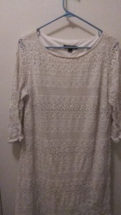 White dress (size 16w)