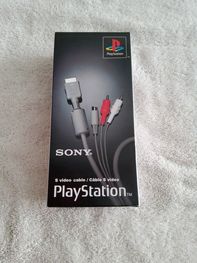 Official Sony S-Video & Audio Cable for Sony PlayStation (SCPH-1100), Brand New in Box!