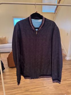 Ted Baker London Men’s Bomber Jacket – Size 5 (XL) – Unique Printed Lining