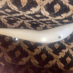 NEW 20” Banana Saddle vinyl White Sparkle Seat