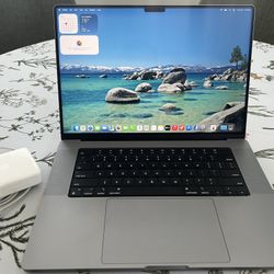 Apple MacBook Pro (16-inch, 2021) M1 A2485 Laptop Computer 16GB RAM 500GB SSD - Space Gray