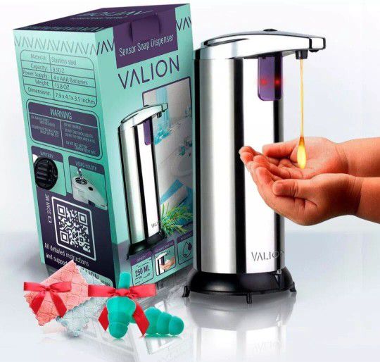 Valion Pro Automatic Soap Dispenser, Infrared Stainless Steel Automatic Soap...