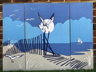 Print on canvas, large sizes three panels