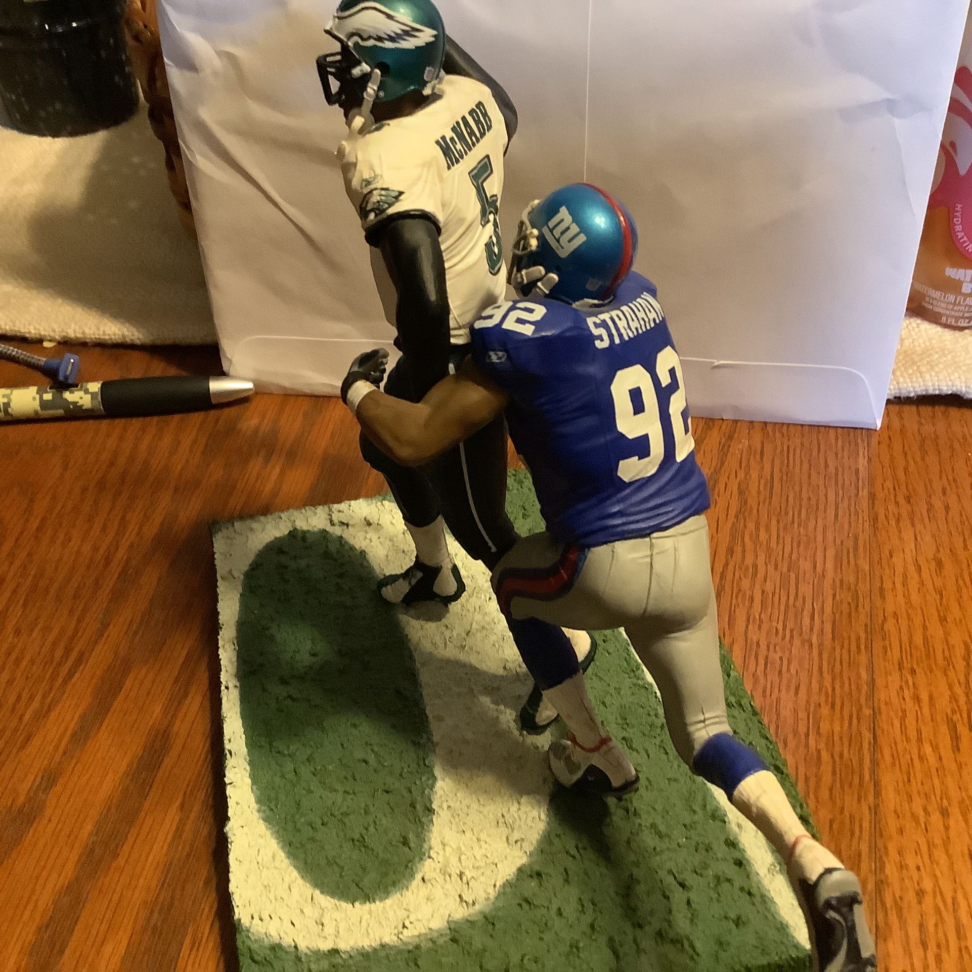 McFarlane Sports Donovan McNabb and Michael Strahan 2004 series in excellent condition