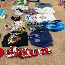 Many Teen Boy Items Shirts,Beanie,Nike Shoes, 