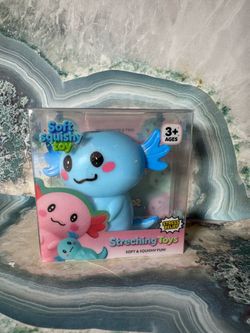 Blue Crunchy Axolotl Squishy – With Box