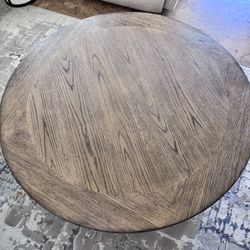 LAZY BOY ROUND COFFEE TABLE & 2 END TABLES