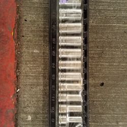 ICON Metric1/4in Drive Professional Universal Joint Shallow Socket Set 11 Piece