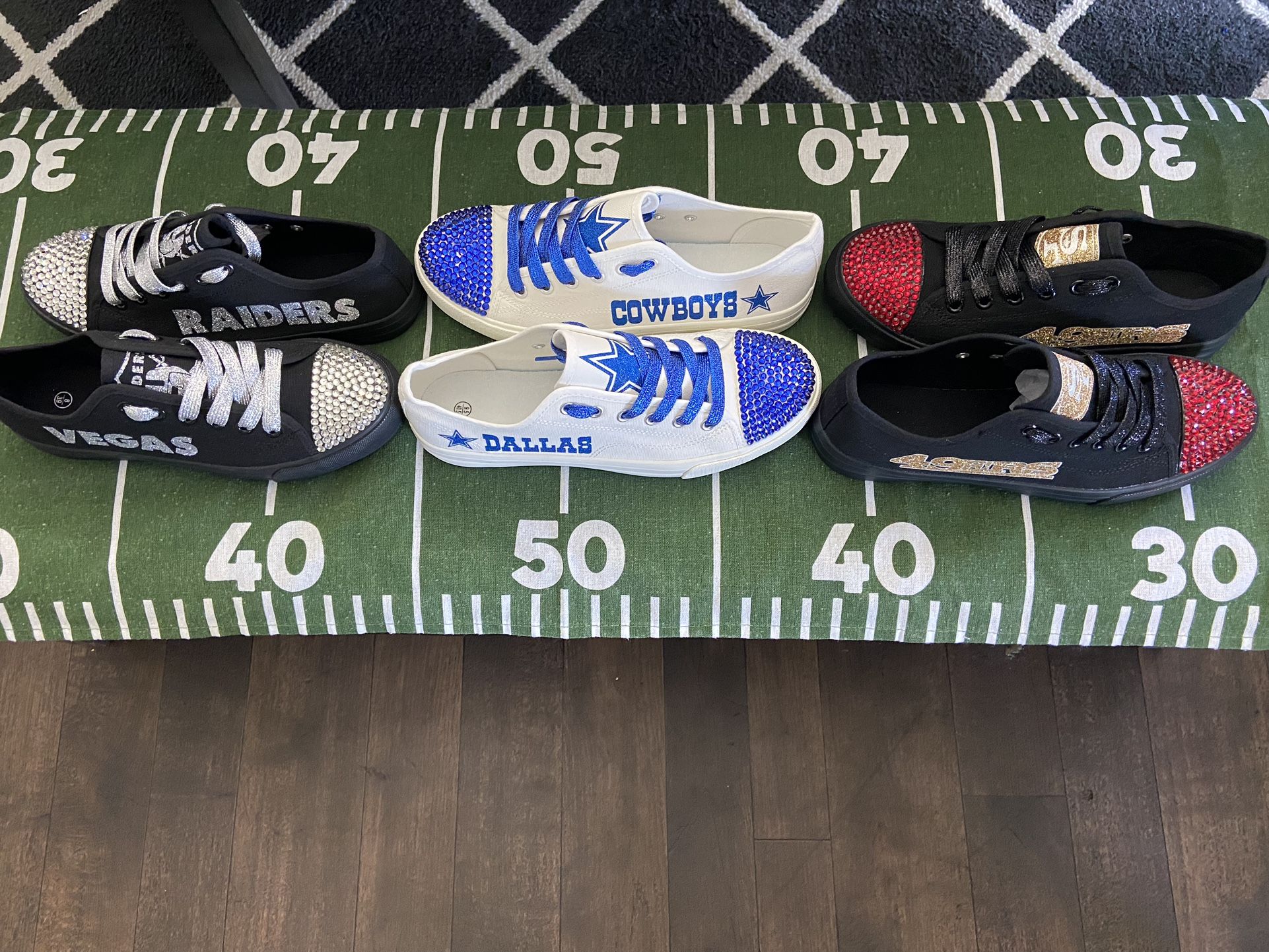 Raiders Cowboys 49ers Custom Sneakers Women’s