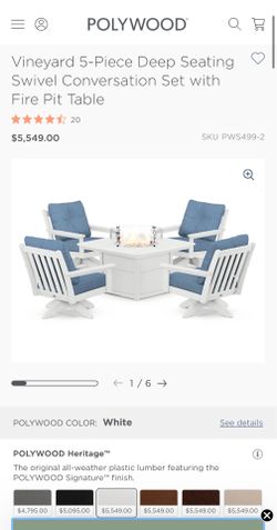 Like New Polywood Patio Set
