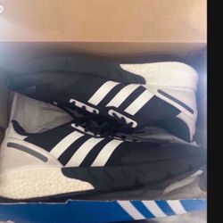 Adidas Men's Originals XZ 1K Boost Sneakers Black White Size 12  Like new condition