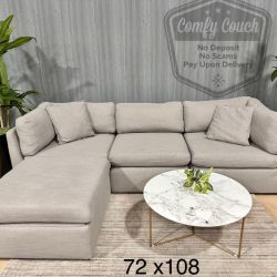 🛋️ Gray Modular Sofa & Ottoman w/Storage!  (Delivery Available!! )