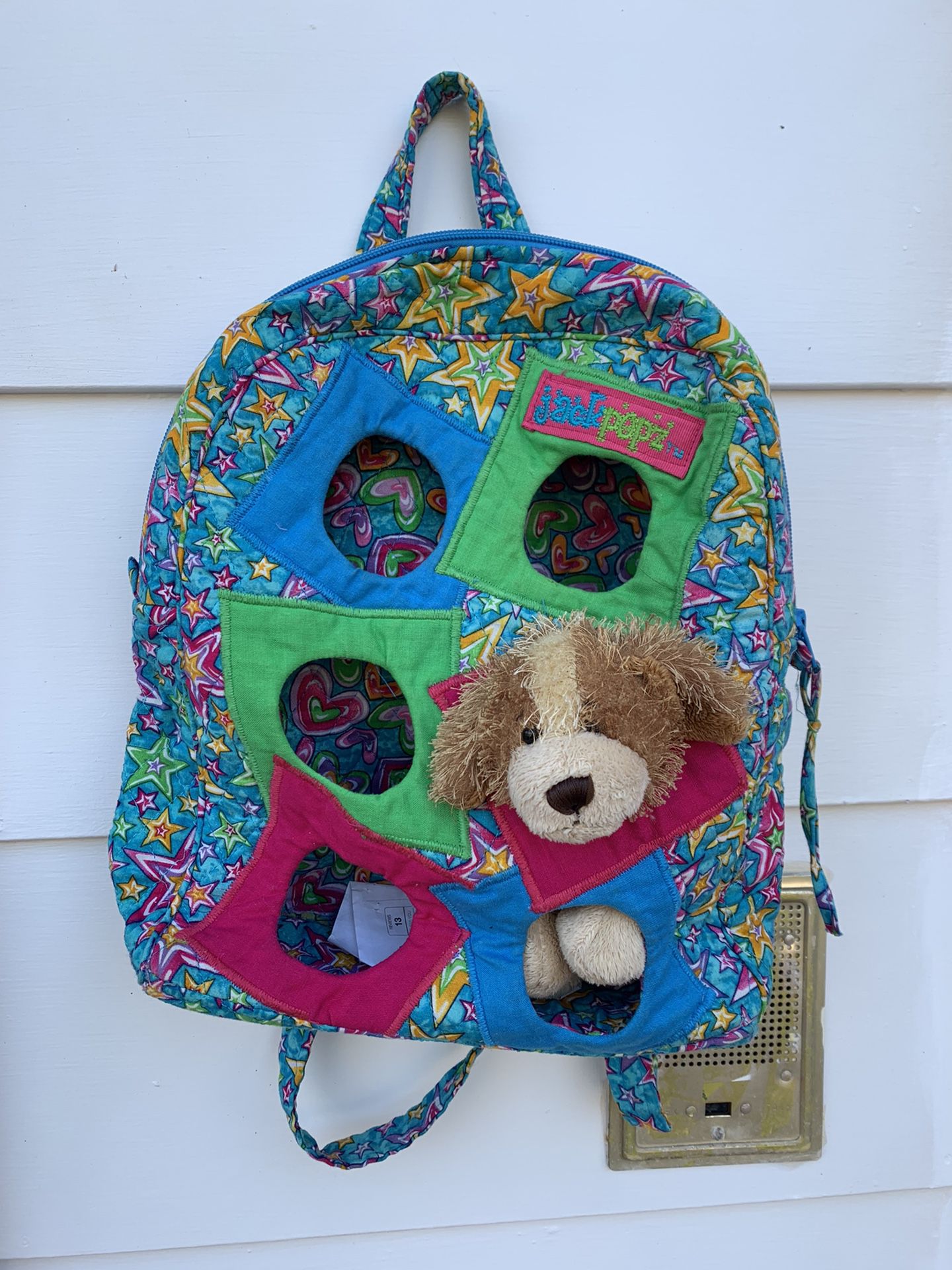 Webkinz stuffed animal backpack