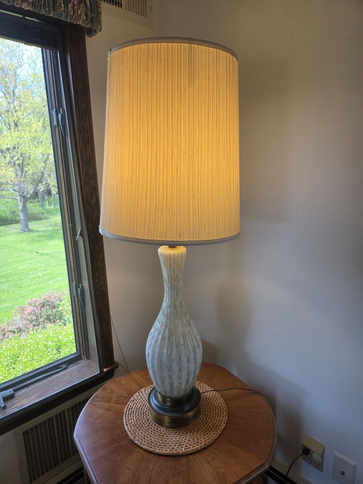 1960s Vintage Italian Murano Glass Double Gourd Lamp
