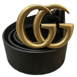 New Gucci Gold Brass Belt Sz 75cm - 115 Cm 