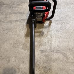 Craftsman Gasoline Chainsaw Red Black Automatic Chain Oiler