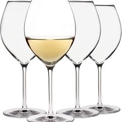 Karen MacNeil Oneida Crystal Wine Glasses Set of 4