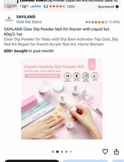 Saviland Clear Dip Powder Nail Kit