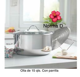 Olla de 15 qts con parrilla nueva en su caja 🌺 princess house 🌺