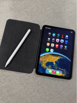 iPad Mini 6th Gen + Smart Folio Case + Apple Pencil