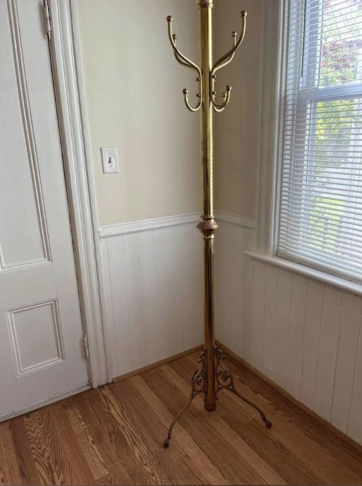 Brass Coat Rack 