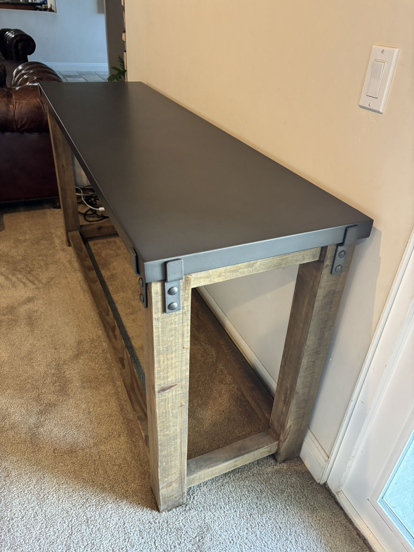 Pair of Restoration Hardware Console Tables – Industrial Modern