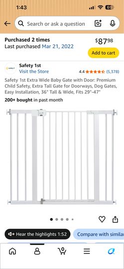 Safety 1st Wide and Tall Baby Gate