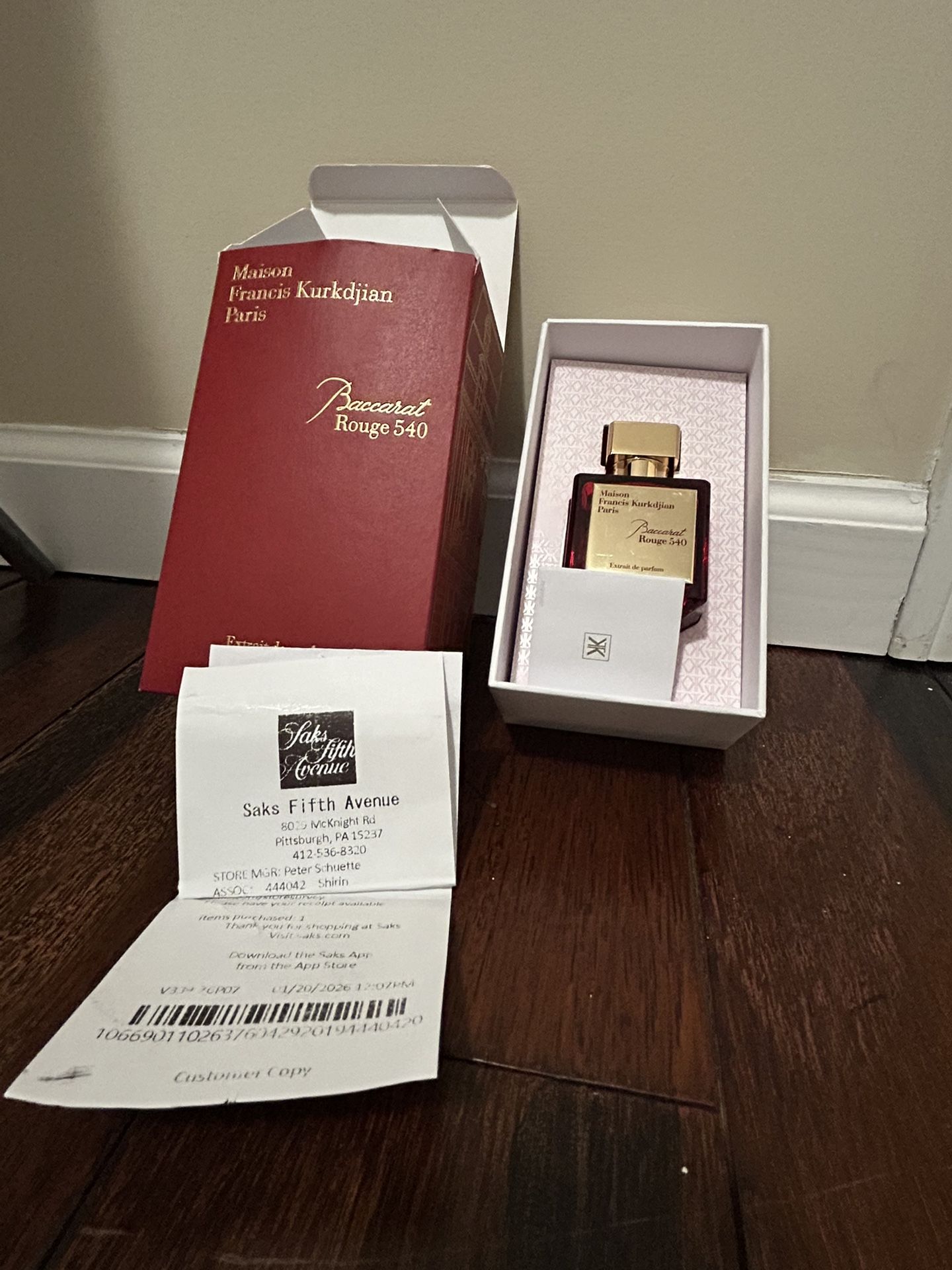 Maisons Francis Kurkdjian Baccarat Rouge 540
