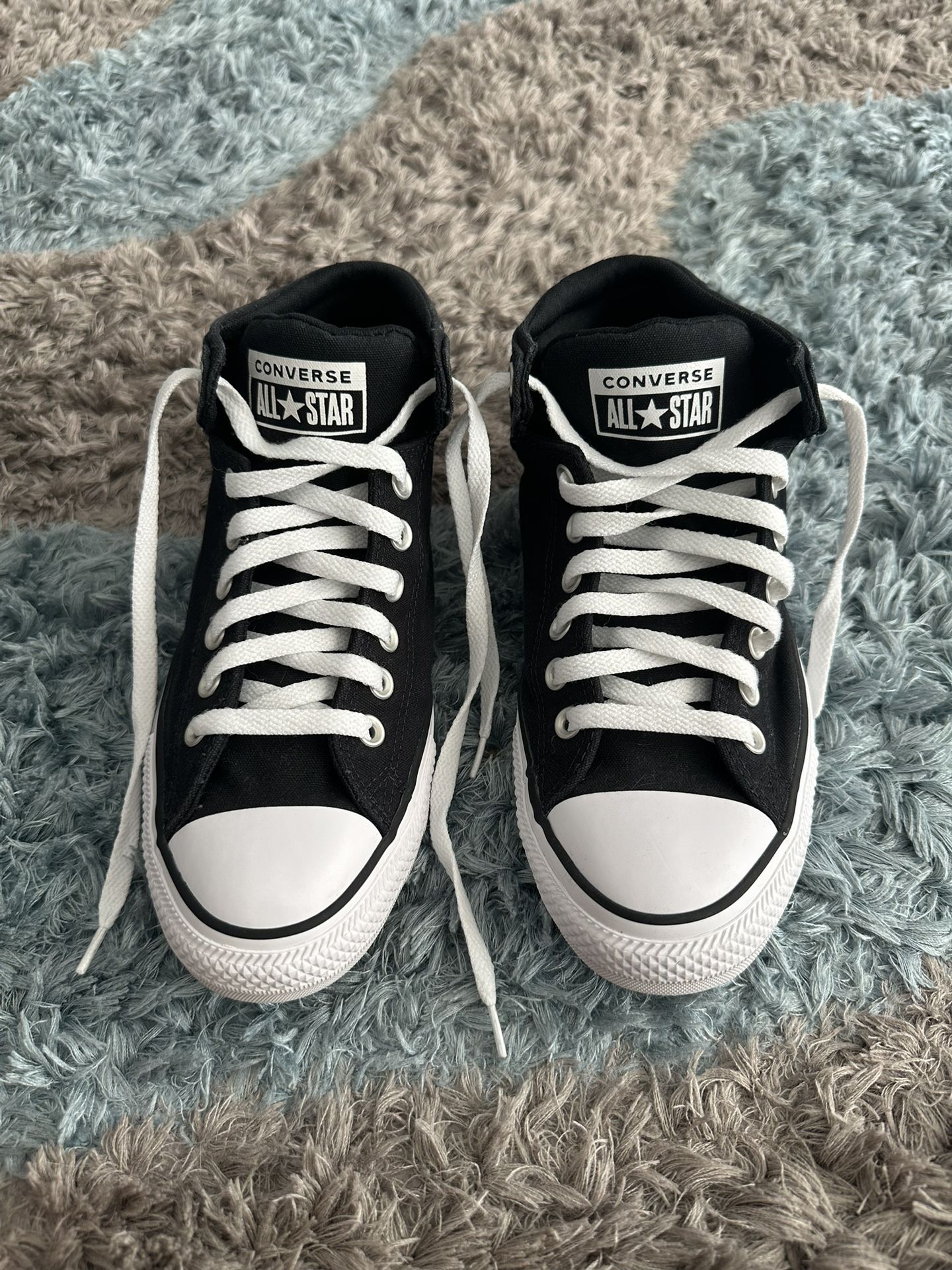Brand New Converse All Star Mid Top Black Sneakers Men’s Size 9