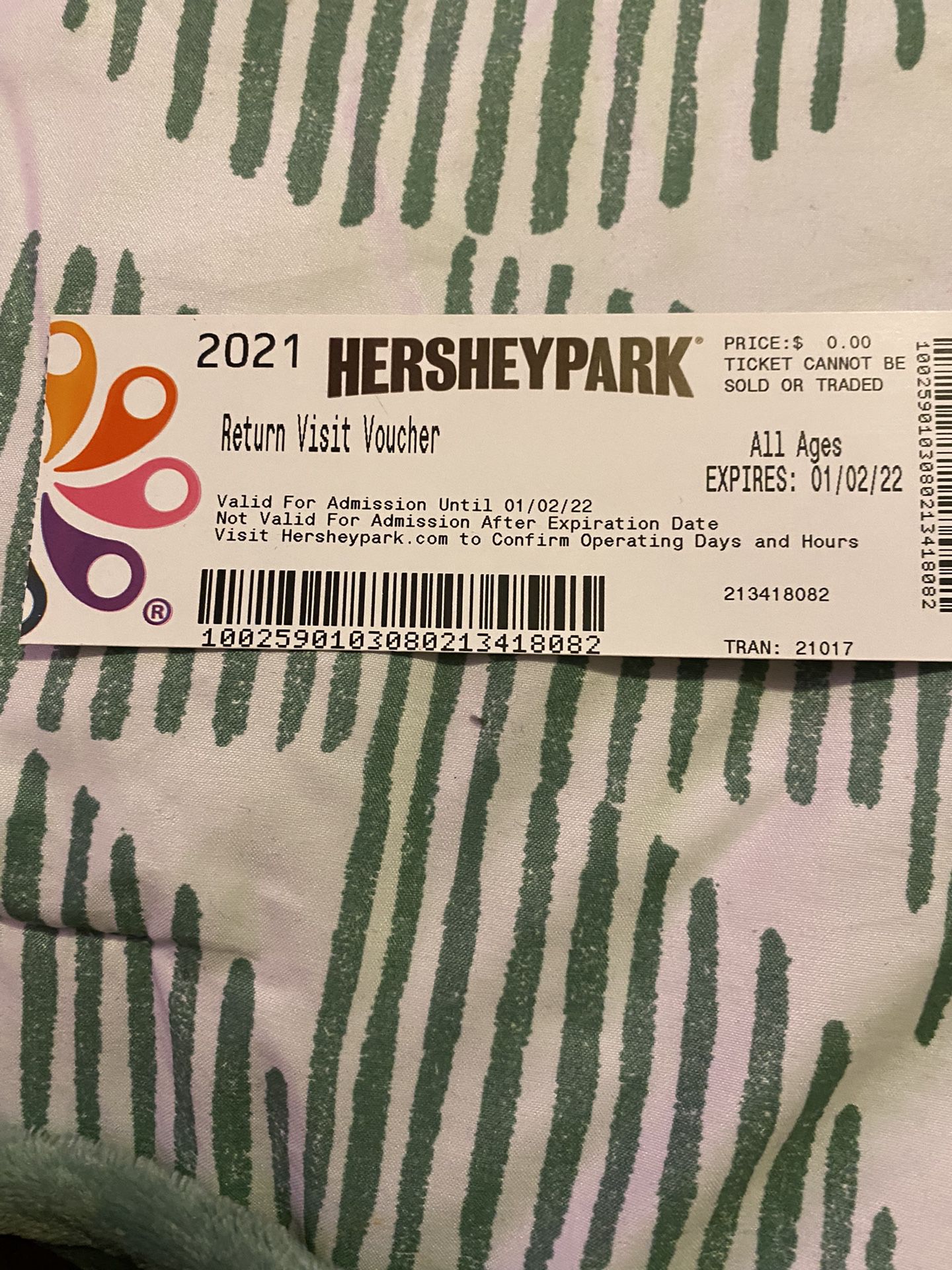 TWO HERSHEY-PARK TICKETS 🎫 