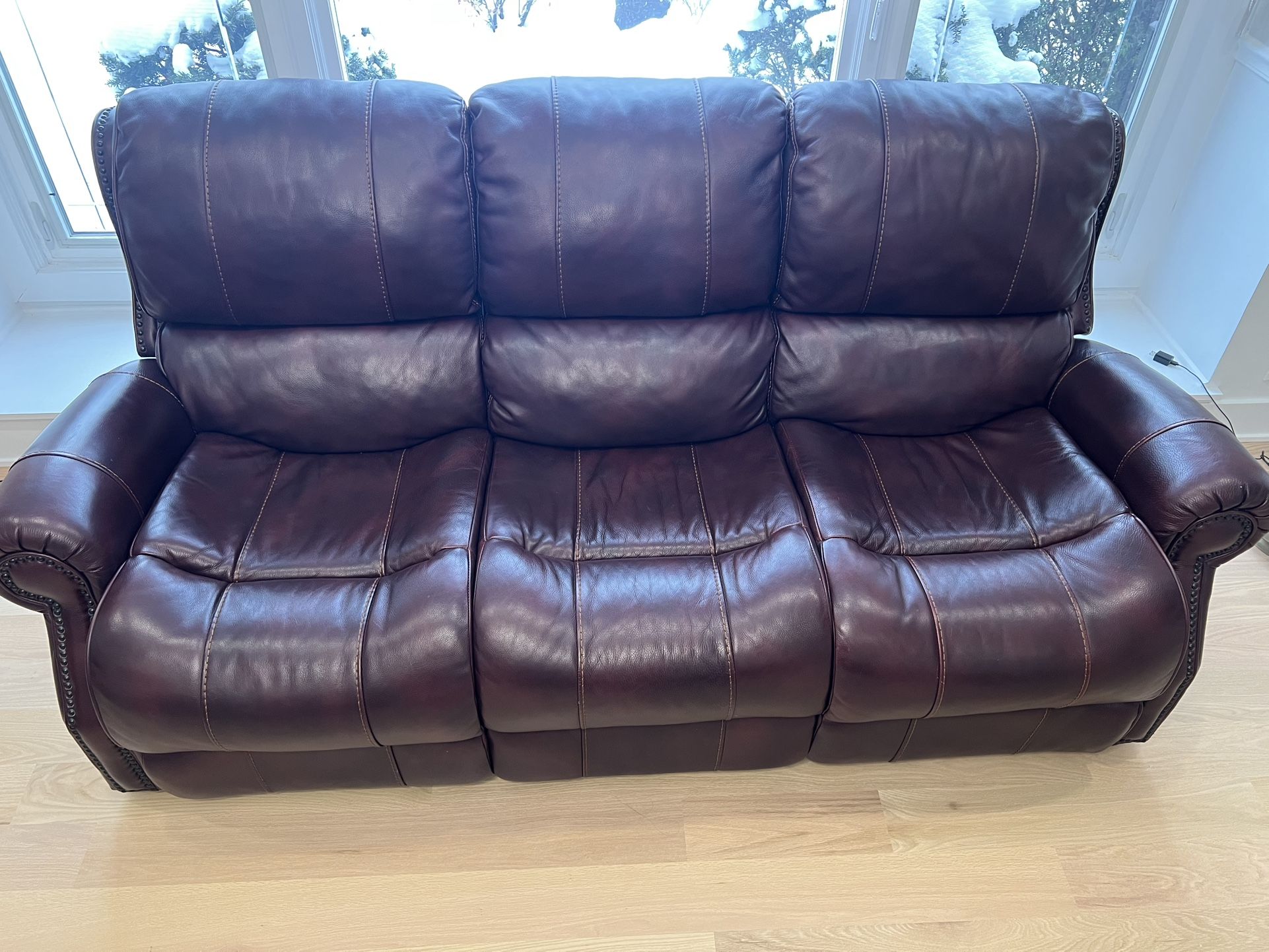 Reclining Leather Couch